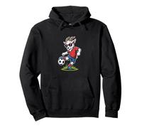 Funny Soccer Goat With Sunglasses Football Pullover Hoodie