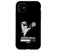 Funny Soccer Pug SKILLS LOADING Dog Play Goalie Girls Kids Case for iPhone 11