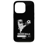 Funny Soccer Pug SKILLS LOADING Dog Play Goalie Girls Kids Case for iPhone 13 Pro