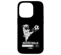 Funny Soccer Pug SKILLS LOADING Dog Play Goalie Girls Kids Case for iPhone 14 Pro