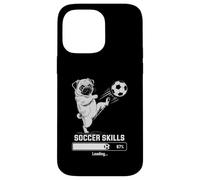 Funny Soccer Pug SKILLS LOADING Dog Play Goalie Girls Kids Case for iPhone 14 Pro Max