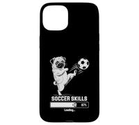 Funny Soccer Pug SKILLS LOADING Dog Play Goalie Girls Kids Case for iPhone 15 Plus
