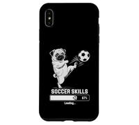 Funny Soccer Pug SKILLS LOADING Dog Play Goalie Girls Kids Case for iPhone XS Max