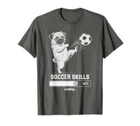 Funny Soccer Pug Skills Loading Dog Play Princess Coaching T-Shirt