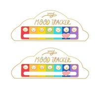 Funny Social Mood Brooch Pin for 7 Days, 2PCS Battery Shape Enamel Lapel Pins, Metal Clouds Brooch Pin, Anxiety Badge Mental Health Gift (white)
