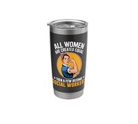 Funny Social Workers Shirts for Women Stainless Steel Insulated Tumbler