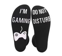 Funny Sock, Gifts for Men Birthday Present Who Have Everything, Novelty Christmas Gifts for Men Teenage Boys Mens Socks with Grippers Non-slip Black Birthday Gift, Sports gift,Gift for Family Friend