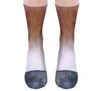 Funny Socks for Men Women Teens-Fun Animal Paws 3D Socks Novelty Gifts - Valentines Christmas Gifts Stocking Stuffers (Horse)