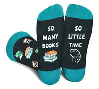 Funny Socks for Nerd Men Women Teenage Reader - Fun Novelty Crazy Odd Socks Gifts Idea for Book Lovers - Funky Joke Book Decor Club Fathers Day Easter Birthday Gifts Christmas Stocking Fillers