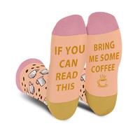 Funny Socks for Women Ladies Teenage Girls - If You Can Read This Bring Me Coffee Funny Gifts Mothers Day Novelty Gifts for Mom Wife Fun Crew Crazy Socks with Sayings Valentines Christmas Stocking