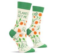 Funny Socks for Women Teenage Girls - PLANTS GET ME Sock Valentines Day Novelty Gifts for Girlfriend Daughter Mom Crazy Plant Socks - Birthday Fun Gifts Christmas Stocking
