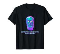 Funny Socrates Corrupting The Youth Vaporwave Graphic T-Shirt