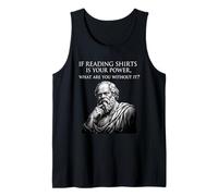 Funny Socrates Social Media Quote, Ancient Greek Philosophy Tank Top