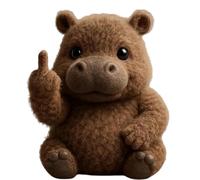 Funny Soft Middle finger Plush Animals,Cute Funny Middle finger Plush,Humorous Animal Desktop Decorative Ornaments, Unique Gifts for Home Office Decor (b)