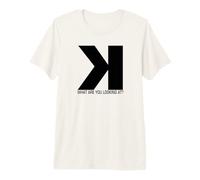 Funny Softball Baseball Pitching Backwards K Scorekeeper Premium T-Shirt