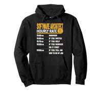 Funny Software Architect Hourly Rate - Software Engineer Pullover Hoodie