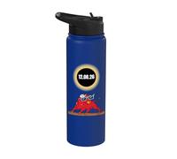 Funny Solar eclipses 2026 Spain Eclipse Spanish Bulls Stainless Steel Insulated Water Bottle