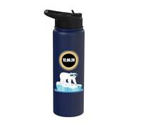 Funny Solar eclipses Chaser Eclipse Glasses Polar Bears Stainless Steel Insulated Water Bottle
