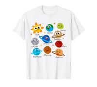 Funny Solar System Planets Astronomers Space Pyjamas T-Shirt