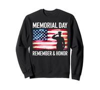 Funny Soldier Memorial Day American Flag Military Honor Hero Sweatshirt