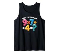 Funny Solve The Problem 6 7 Meme Gen Alpha Teacher Brainrot Tank Top