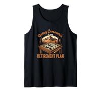 Funny Solving Crosswords is My Retirement Plan Puzzle Lover Tank Top