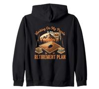 Funny Solving Puzzles Is My Retirement Plan Puzzle Lover Zip Hoodie