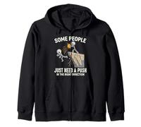 Funny Some People Just Need A Push In The Right Direction Zip Hoodie