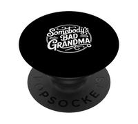 Funny Somebody's Bad Grandma Vintage Saying Badge PopSockets Adhesive PopGrip