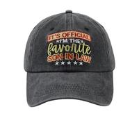 Funny Son-In-Law Baseball Cap, I'm The Favorite Son-In-Law Embroidered Vintage Washed Dad Hat