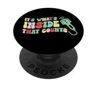 Funny Sonographer It's What's Inside That Counts Humor PopSockets Adhesive PopGrip