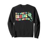Funny Sonographer It's What's Inside That Counts Humor Sweatshirt