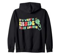 Funny Sonographer It's What's Inside That Counts Humor Zip Hoodie