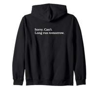 Funny Sorry Can’t Long Run Tomorrow Runner Zip Hoodie