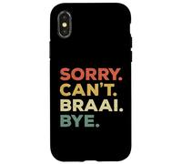 Funny Sorry Can't Braai Bye Rugby Fan Priorities Bokke Case for iPhone X/XS