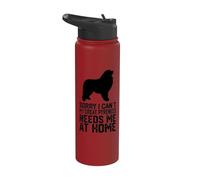 Funny Sorry i Can't My Great Pyrenees Needs me at Home Stainless Steel Insulated Water Bottle
