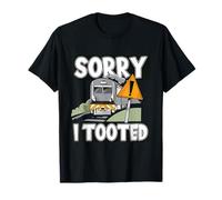 Funny Sorry I Tooted Collect Model Train Lovers Conductor T-Shirt