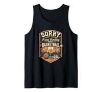 Funny Sorry I was Thinking About Basketball Player Tank Top