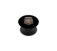 Funny Sorry I Was Thinking About Construction Worker PopSockets Adhesive PopGrip
