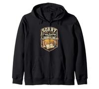 Funny Sorry I Was Thinking About Journaling Writer Zip Hoodie
