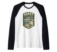 Funny Sorry I was Thinking About Projects Manager Raglan Baseball Tee