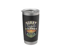 Funny Sorry I was Thinking About Tennis Player Stainless Steel Insulated Tumbler