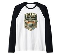 Funny Sorry I was Thinking About Web Developing Coder Raglan Baseball Tee