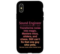 Funny Sound Engineer Case for iPhone X/XS