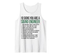 Funny Sound Engineer Music Production Audio Tech Tank Top