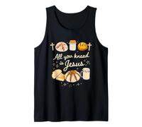 Funny Sourdough Bread Jesus Christian Tank Top