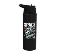 Funny Space Astronomy Astrophysics Astronauts Stainless Steel Insulated Water Bottle