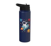 Funny Space Astronomy Astrophysics Astronauts Stainless Steel Insulated Water Bottle