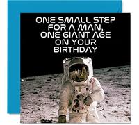 Funny Space Birthday Cards for Men & Women, Moonwalker