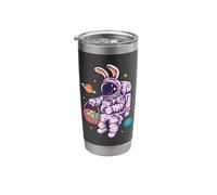Funny Space Bunny Astronaut Easter Basket Egg Hunt Design Stainless Steel Insulated Tumbler